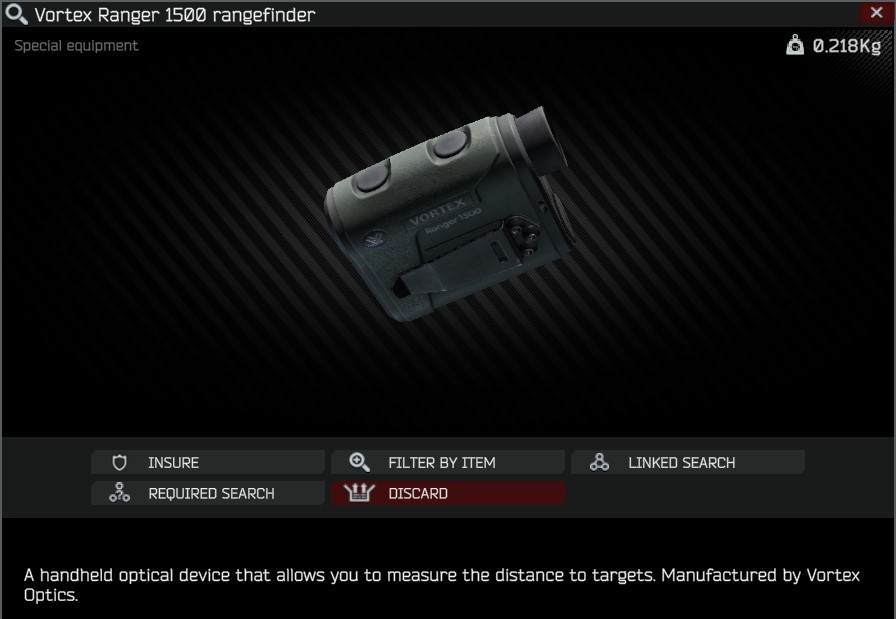 Vortex Ranger 1500 rangefinder - Escape from Tarkov Wiki*